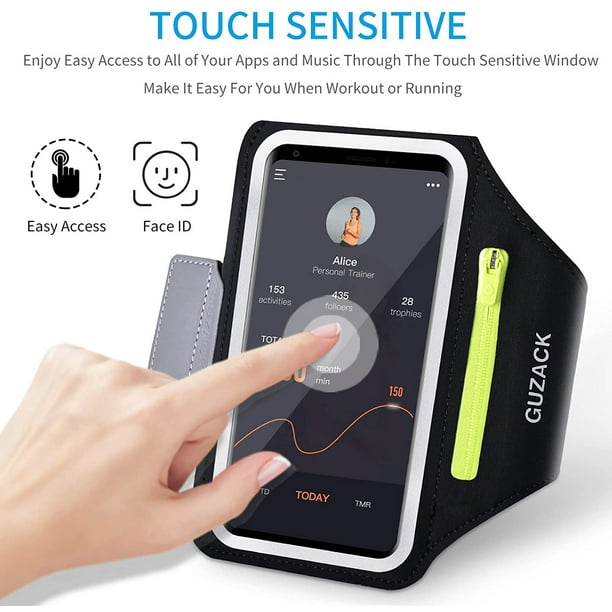 GUZACK Running Armband for iPhone 14 13 12 11 Pro Max 14 Plus XR