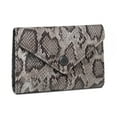 thumbnail image 6 of Daisy Rose Trifold RFID Blocking Wallet - PU Vegan Leather Multi Card Holder Organizer Small - GREY SNAKE, 6 of 6