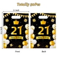 thumbnail image 2 of Belanttega 50 Pcs 21st Birthday Party Gift Bag Set – Sweet 21 Years Themed Candy Bags for Small Item Packaging, Candy Wrapping Bags for Celebration, 2 of 7