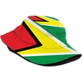 thumbnail image 3 of Guyana Flag Sun Cap Unisex Bucket Hats,Packable Fisherman Hats Outdoor Summer Travel Hiking Beach Caps for Men Women, 3 of 5