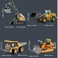 thumbnail image 6 of Mudsterz Construction RC Set of 4, Heavy-Duty RC Excavator for Adults, 360° Rotating Remote Control Excavators, RC Trucks and Dump Truck Set for Realistic Construction Play, 6 of 6