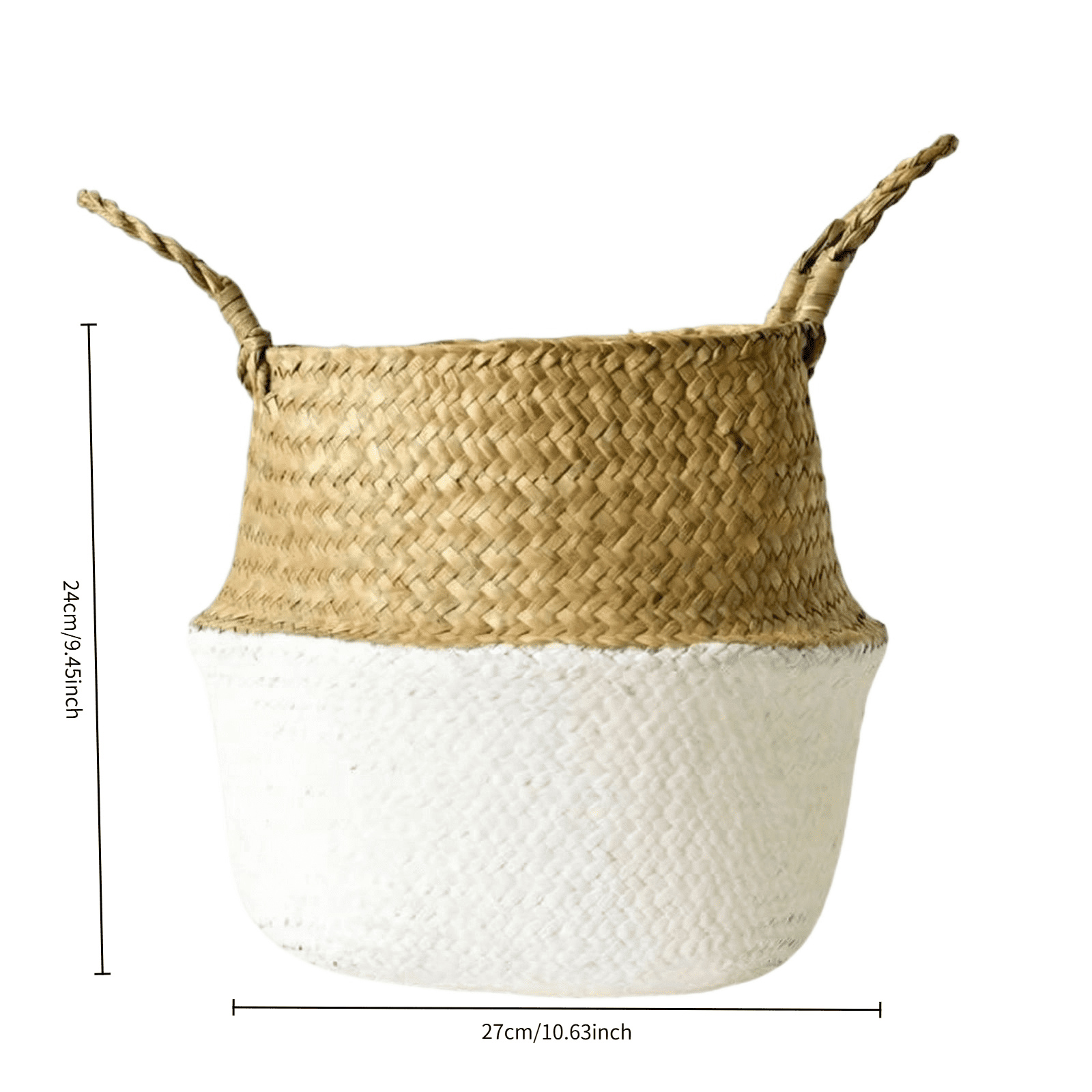 2026 Olive Tree Basket – Wicker Seagrass Planter for Tall Indoor Faux Plants,Decorative Rattan Basket Cover for Houseplants,Snake Plant,Monstera,10.63inch