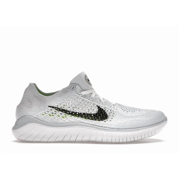 Nike Women's Free RN Flyknit 2018 White Pure Platinum Running Shoes, from StockX