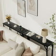 thumbnail image 3 of Narrow Console Table with Outlets,Behind Couch Table for Living Room,Hallway Table Black, 3 of 8