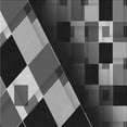 thumbnail image 1 of Ahgly Company Machine Washable Indoor Square Transitional Charcoal Black Area Rugs, 4' Square, 1 of 7