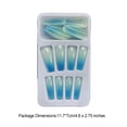 thumbnail image 4 of Seitruly 1 Juego de calcomanías de moda desmontables Extra largas con gradiente de punta francesa para uñas, Kit de manicura DIY para niñas tipo 15 Type3 NO3 Seitruly  CE011628-15, 4 of 6