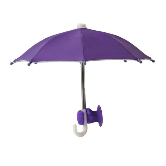 Soporte para parasol para teléfono móvil, compatible con navegación exterior de y coche. violeta