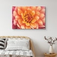 thumbnail image 2 of IDEA4WALL Canvas Wall Art Blooming Orange and Pink Dahlia Pinnata Floral Flower Photography Realism Modern Closeup Colorful for Living Room, Bedroom, Office - 32"x48", 2 of 5
