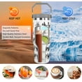 thumbnail image 3 of Steel Tumbler with Straw Vertical Handle Ice Flow Flip Tumbler 30 oz, Chicken Tumbler Insulated Water Bottle Easy for Carry, Good for Home/Office, Better for Travel/Car/Camp, 3 of 6