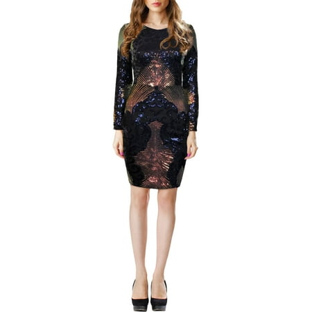 Sonja By Sonja Morgan Women's Madison Multi Color Sequin Dress