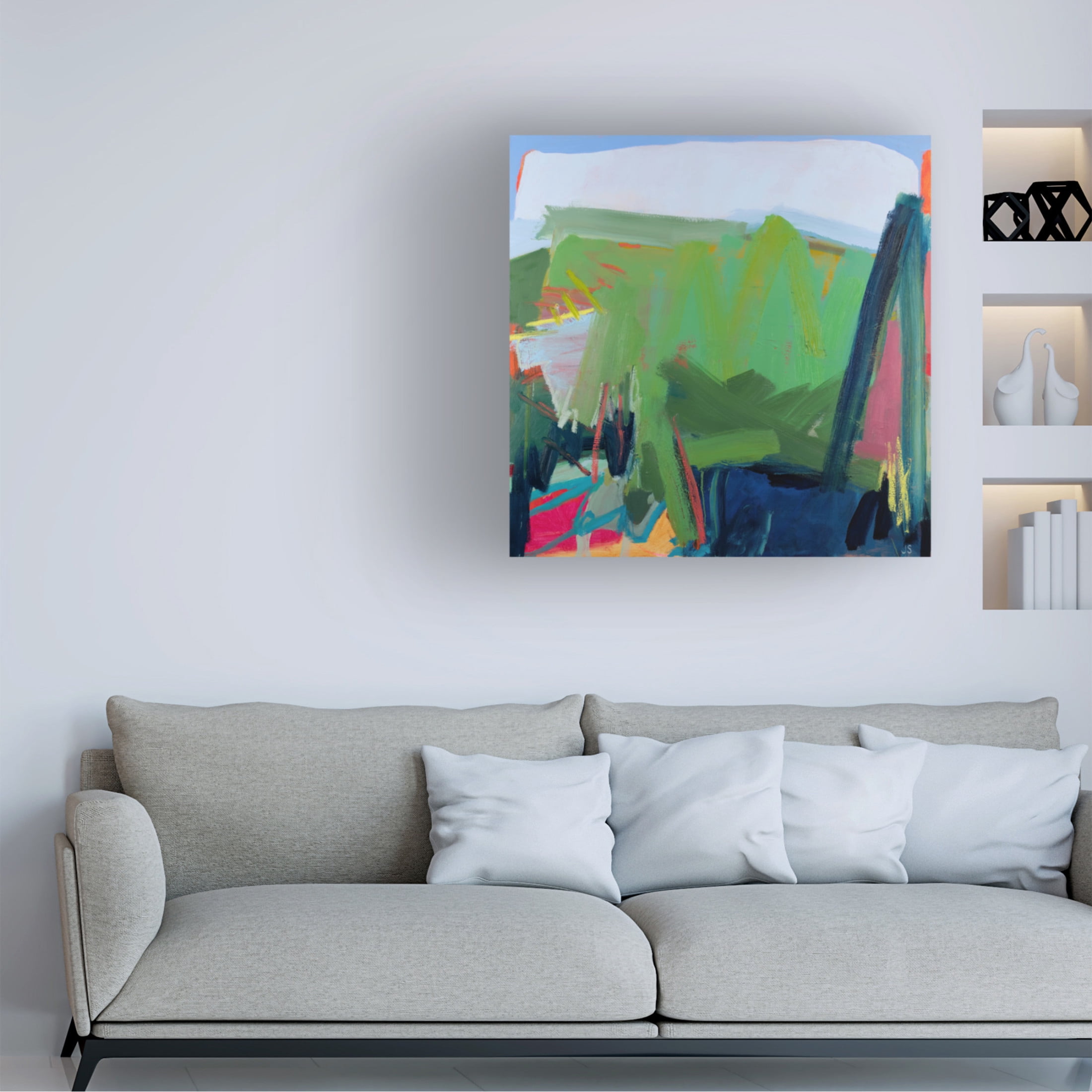 Canvas Wall Art - Jessica Singerman 'Wild In The Heaven of Earth' Wall Art for Living Room, Bedroom, or Office Décor by Trademark Fine Art - 35 x 35 Inches