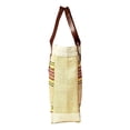 thumbnail image 3 of Plaid Reusable Grocery Tote Bag Extra Durable - Personalized Monogram or Name Available Natural/Navy Burg, 3 of 6