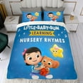 thumbnail image 4 of Little Baby Bum Conjunto de sábanas temático, trío de piezas, cómodo y amigable con la piel, diseño único, regalo de decoración para el hogar para familiares, amigos y fans,135cm *200cm, 4 of 6
