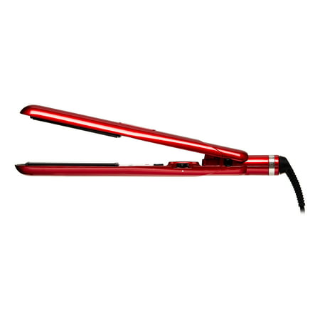 ($39.99 Value) Babyliss Pro Ceramix Xtreme Hair Straightening Flat Iron, Red,