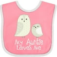 thumbnail image 3 of Inktastic My Auntie Loves Me Owl Boys or Girls Baby Bib, 3 of 4