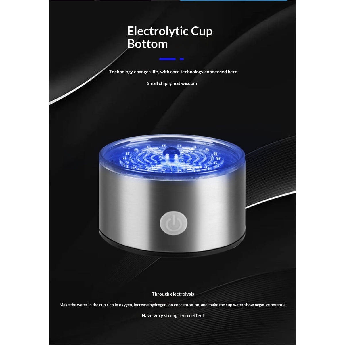 Hydrogen Water Bottle Generator 3Min Quick Electrolysis,Hydrogen Water Ionizer Glass Health Cup Suitable for Travel, Exercise,Home,Gift for Love (Silver ）