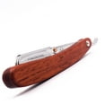 thumbnail image 2 of Parker's Rosewod Wood Handle Professional Barber Straight Razor & 5 blades, 2 of 5
