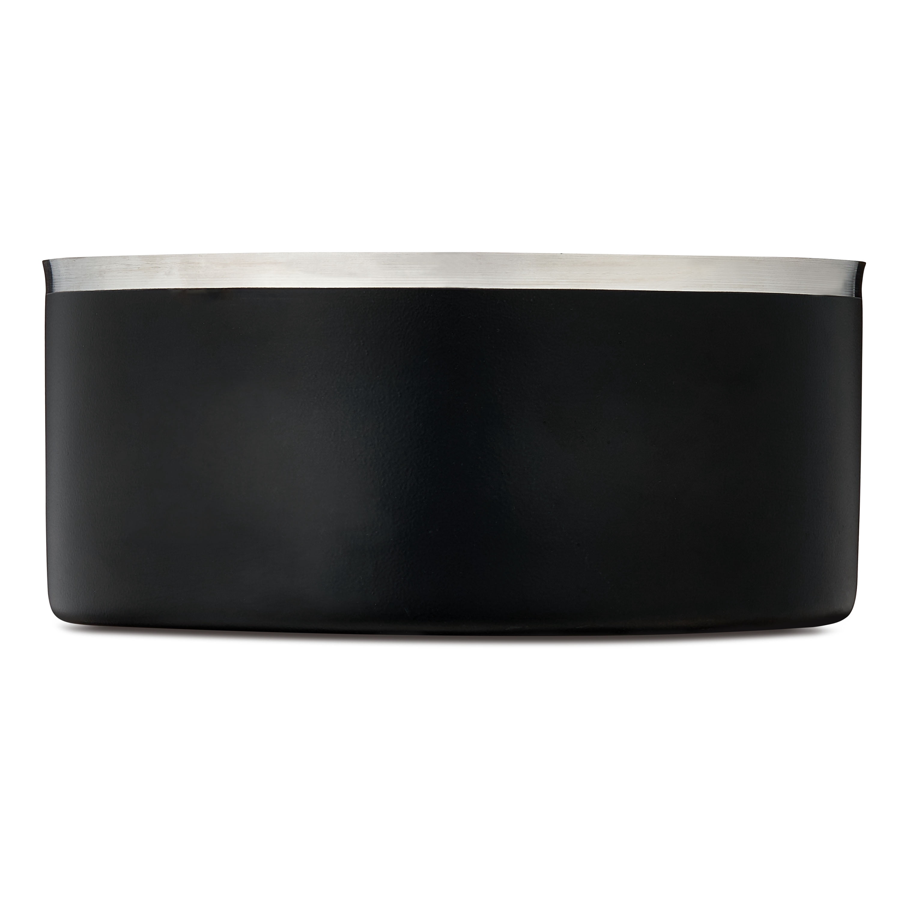 Vibrant Life Large Stainless Steel Double Wall Dog Bowl, Black