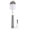 thumbnail image 2 of Cepillo para botellas Munchkin Shine de acero inoxidable con repuesto, 2 of 7