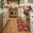 thumbnail image 6 of Red Kitchen Rug Set of 2, Merry Christmas Kitchen Floor Mat with Snowflake Xmas Trees Pattern, Front Door Mat, Bedroom Rug, Bath Rugs, Christmas Decorations, Home Decor, 6 of 7
