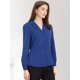 thumbnail image 2 of Top de manlarcon cuello camisero y botones pamujer Azul real XS, 2 of 6