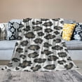 thumbnail image 2 of Orinice Throw Blanket  Flannel Plush Blanket for Bed Couch Sofa Chair Aesthetic Cute Soft Warm for Girls Women Leopard Cheetah Cow Tiger-White Leopard 60x80in, 2 of 6