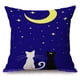 thumbnail image 4 of Funda de cojín cuadrada decorativa para decoración Gato blanco y negro 45x45cm., 4 of 9