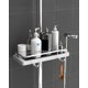 thumbnail image 1 of Shower basket - For bathroom storage - Shower rod 24-25mm - White 1pc, 1 of 5