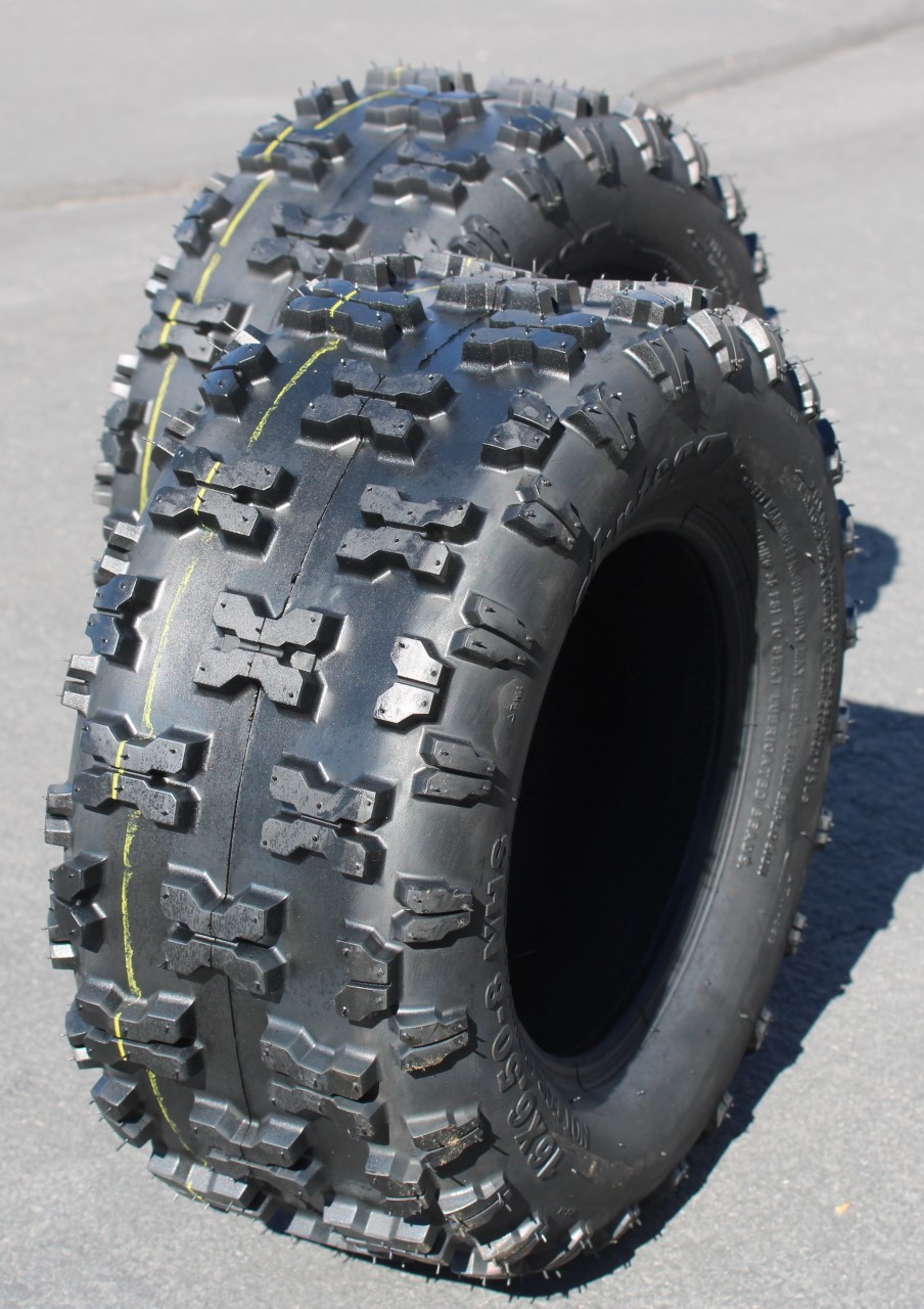 Antego 16x6.50-8 Snow Tires (2-Pack) – 2 Ply, Non-Directional For Light Duty