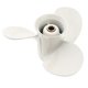 thumbnail image 3 of Propeller compatible 9.9 hp 15 hp 9 1/4 x10 marine aluminum alloy propeller 3 blades 8 spline marine engine parts 63V, 3 of 5