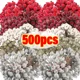 thumbnail image 2 of 500/20 piezas Mini bayas artificiales escarchadas de Navidad de doble cabeza, bayas de acebo, ramos de flores falsas, corona de bricolaje, decoración de fiesta de Navidad, 2 of 5