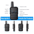 thumbnail image 2 of Radios Walkie Talkie Usb Recargable 16 Canales Mini 5km BLOOSOM, 2 of 5