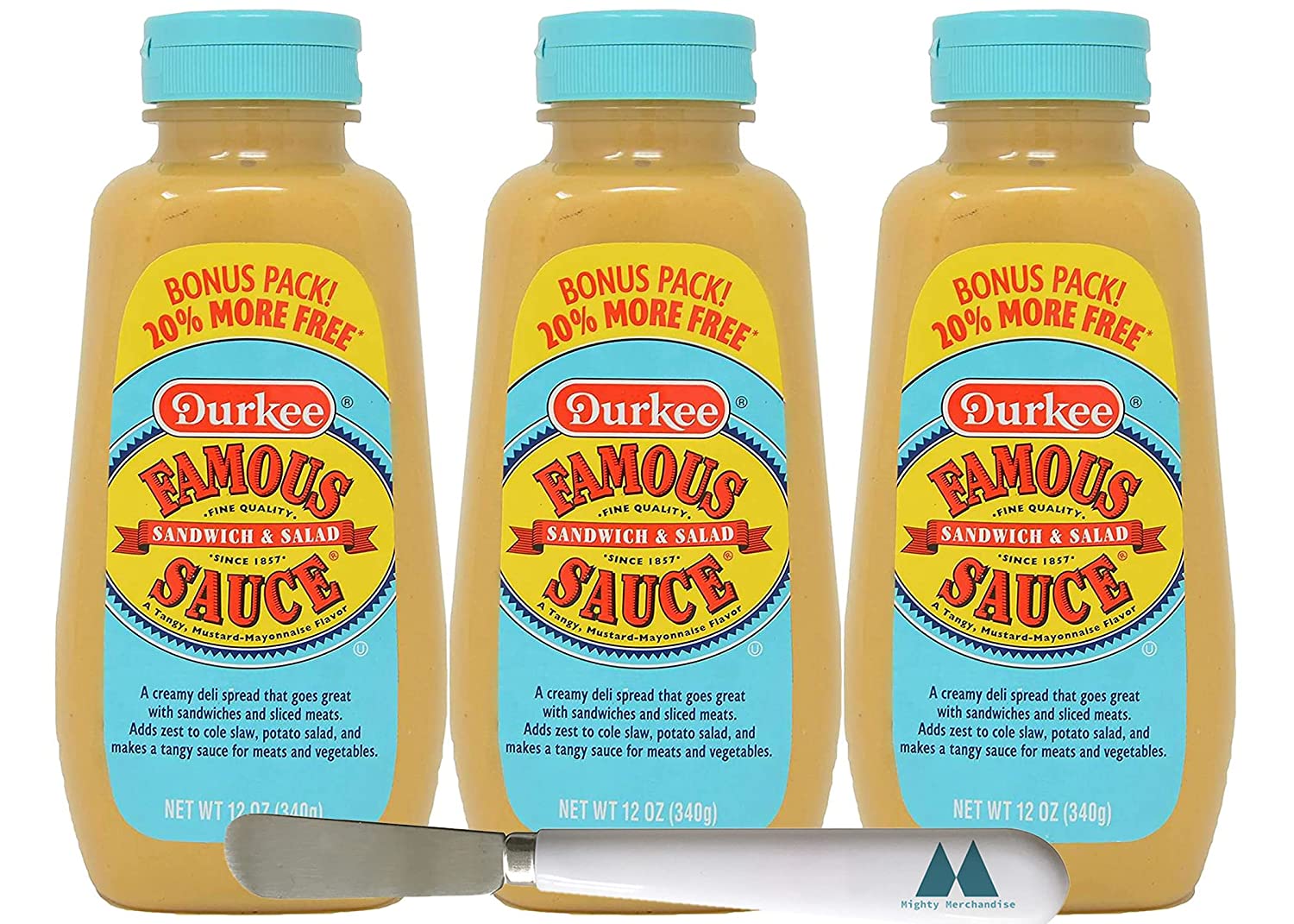 Durkee Famous Sandwich & Salad Sauce 3 Pack 12 Ounces Each With