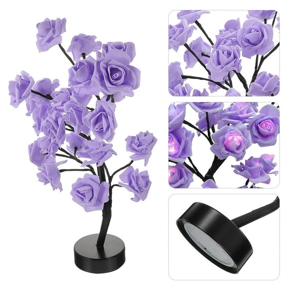 VERDANVERSE Led Tree Lamp Purple 1Pcs With 4.5V Input Voltage For Bedroom Lighting