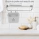 thumbnail image 4 of BESTYASH Estante De Almacenamiento Gris Montado En Pared Sin Daño Para Cocina Y Dormitorio, 4 of 6