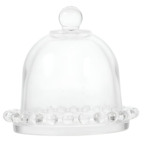 ACDANC Mini Cake Stand with Dome Lid Clear Small Cake Glass Display Stand Small Cake Display Stand