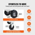 thumbnail image 3 of Heavy-Duty 2-in-1 Aluminum Hand Truck & Platform Dolly, 800 lbs Capacity - Convertible Folding Industrial Utility Cart with All-Terrain Rubber Wheels, 3 of 10