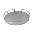 thumbnail image 4 of Bandeja de tocador con espejo Bandeja decorativa Bandeja de maquillaje elegante Bandeja de tocador para decoración del hogar Encimera de baño Mesa de 35cm perfecl Bandeja de base de espejo, 4 of 8