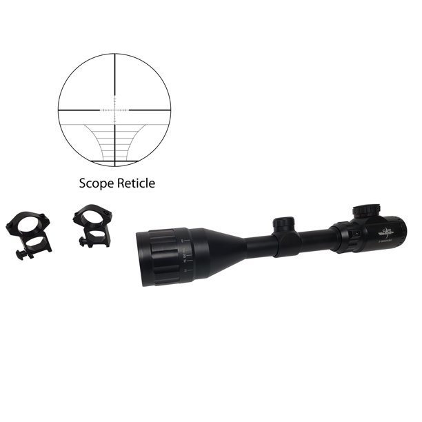 SAS Hunting 39x50 AO Red/Green Illuminated Crossbow Scope Rangefinder