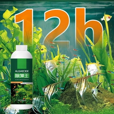 Fish Tank Moss Remover, Safe Algae Control Solution for Aquariums | Rapid Water Purification Formula with Plant Protection | 200ml Bottle for Freshwater/Saltwater Tanks