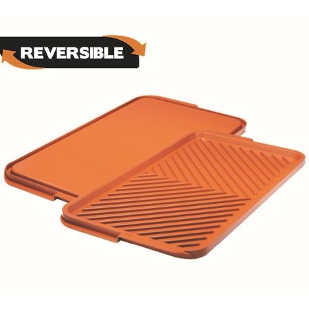 Gotham Steel XL Reversible Grill and Griddle Stovetop Pan – Family Size Double