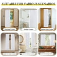 thumbnail image 3 of NICETOWN Door Curtains Accordion Style Room Darkening Curtain Drapes for Room Divider, Pure White, 38"x50", 1 Panel, 3 of 8