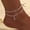 Bilayer Cross Anklet#9, variant on 925 Sliver Plated Sparkling Cross Bilayer Anklet Bracelet Foot Chain Unisex Gift-Cross Anklet#2
