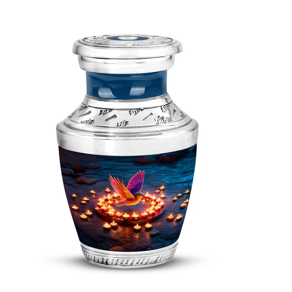 SABURIAL Sparrow Urn - Decorative Funeral For Men And Women - Cremation Urn For Adults - 3 Inch - Pack Of 1 - Keepsakes Urns For Ashes - Memorial For Your Loved One - Burial Urns For Mom & Dad