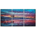 thumbnail image 3 of PixonSign Canvas Print Wall Art Set Watercolor Smudge Rainbow Reflection Nature Wilderness Watercolor Modern Art Rustic Landscape Fun Multicolor Ultra for Living Room, Bedroom, Office - 24"x36"x3, 3 of 5