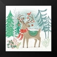 thumbnail image 2 of Urban, Mary 15x15 Black Modern Framed Museum Art Print Titled - Reindeer Jubilee V, 2 of 5