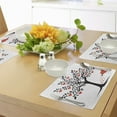 thumbnail image 4 of Ambesonne Valentines Place Mats Set of 4, Romantic Love Tree, Standard Size, Vermilion Black, 4 of 6