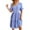 Sky Blue-b, variant on QHFBli Womens Lapel Button Front Summer Dresses Knee Length Flattering Loose Fitting Casual Dresses