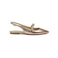 thumbnail image 2 of Jewel Badgley Mischka Womens Bambi Embellished Faux Leather Slingbacks, 2 of 3