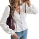 thumbnail image 1 of Suéter Cárdigan de Otoño para Mujer, Tendencia de Moda, Top de Larga, Chaqueta Informal, Suéter con Botones para Vacaciones. Rosa L, 1 of 8